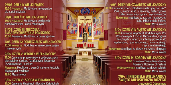Nowenna przed Świętem Miłosierdzia Bożego 2024